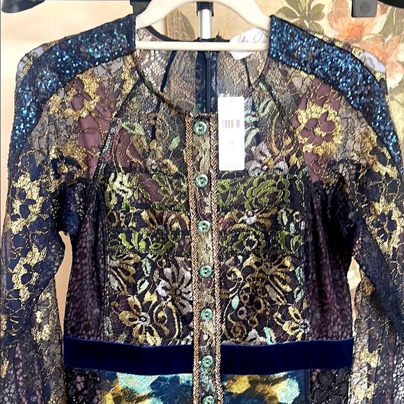 Elegant Floral Byron Lars Lace Dress NWT